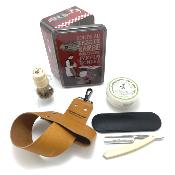 Coffret 7 pièces - Rasoir coupe choux Thiers-Issard Le Dandy  et ses accessoires