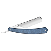 Rasoir Thiers-Issard - 6/8 - Nez rond - Dos feston - Micarta Bleu